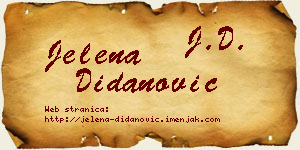 Jelena Didanović vizit kartica